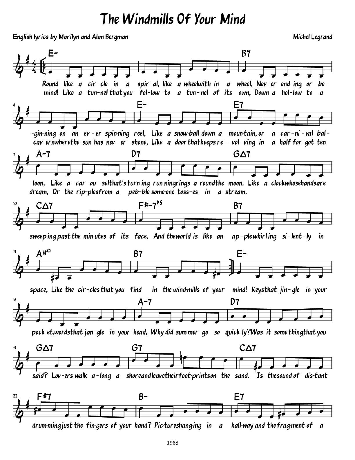 Sheet Music